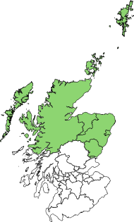 Map of Scotland: North RAUC