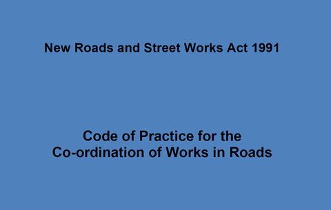 Code of Practice for the Co-ordination of Works in Roads 